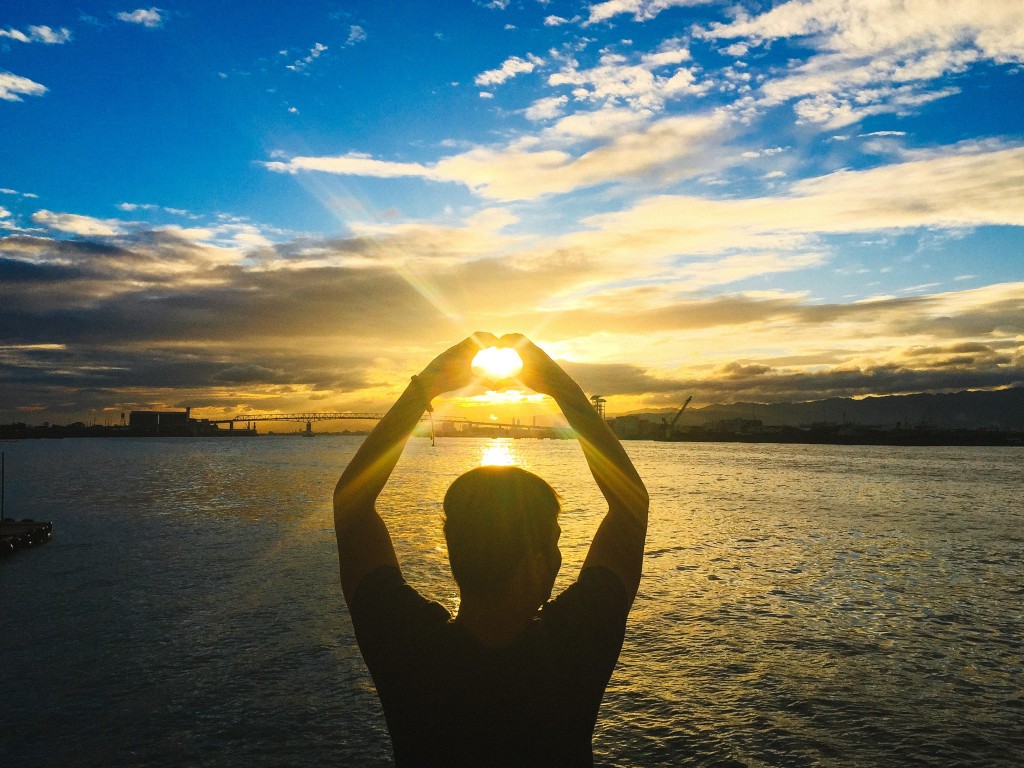 bridge cebu instagram sunset heart love