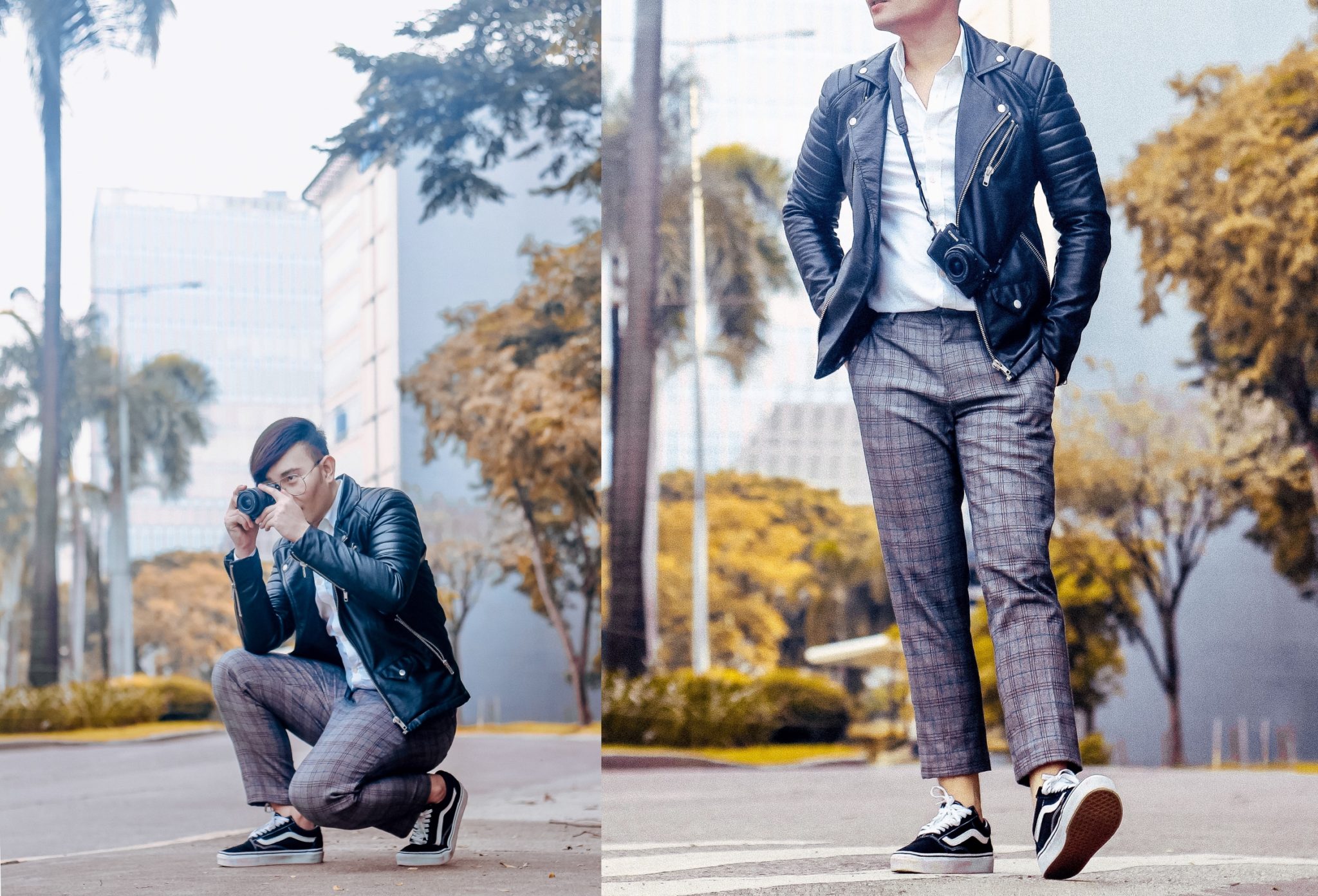 cebu fashion blogger men style man leather jacket ootd